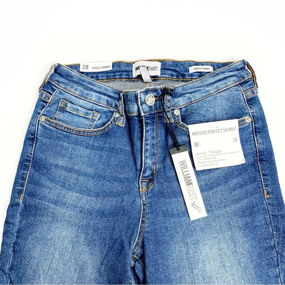 William Rast Vintage Mid Rise Skinny Jeans NWT Sz 28 - Picture 2 of 13